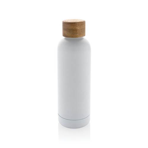Butelka termiczna 500 ml Wood, stal nierdzewna z recyklingu