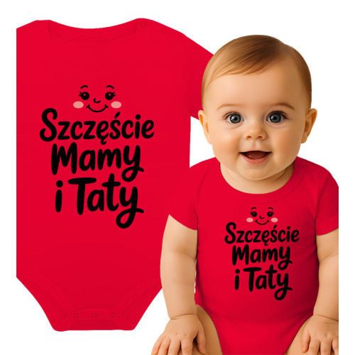 Body niemowlęce 'Szczęście Mamy i Taty' - Idealny Prezent dla Maluszka