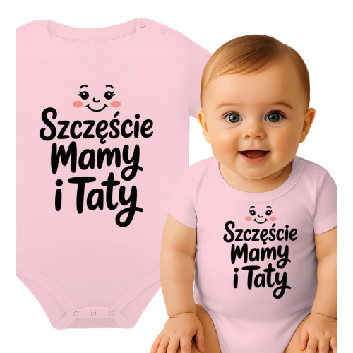 Body niemowlęce 'Szczęście Mamy i Taty' - Idealny Prezent dla Maluszka