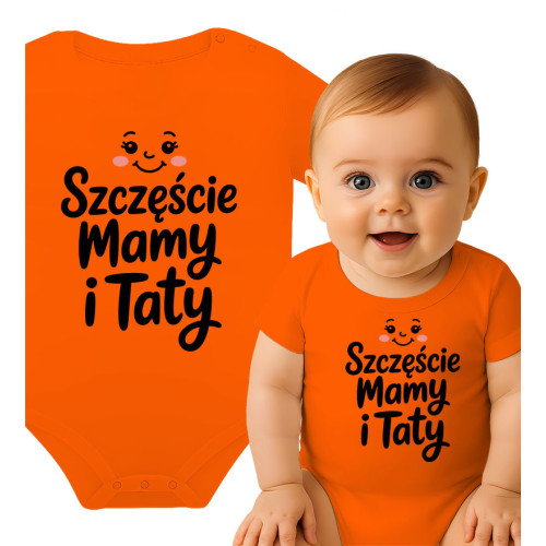 Body niemowlęce 'Szczęście Mamy i Taty' - Idealny Prezent dla Maluszka